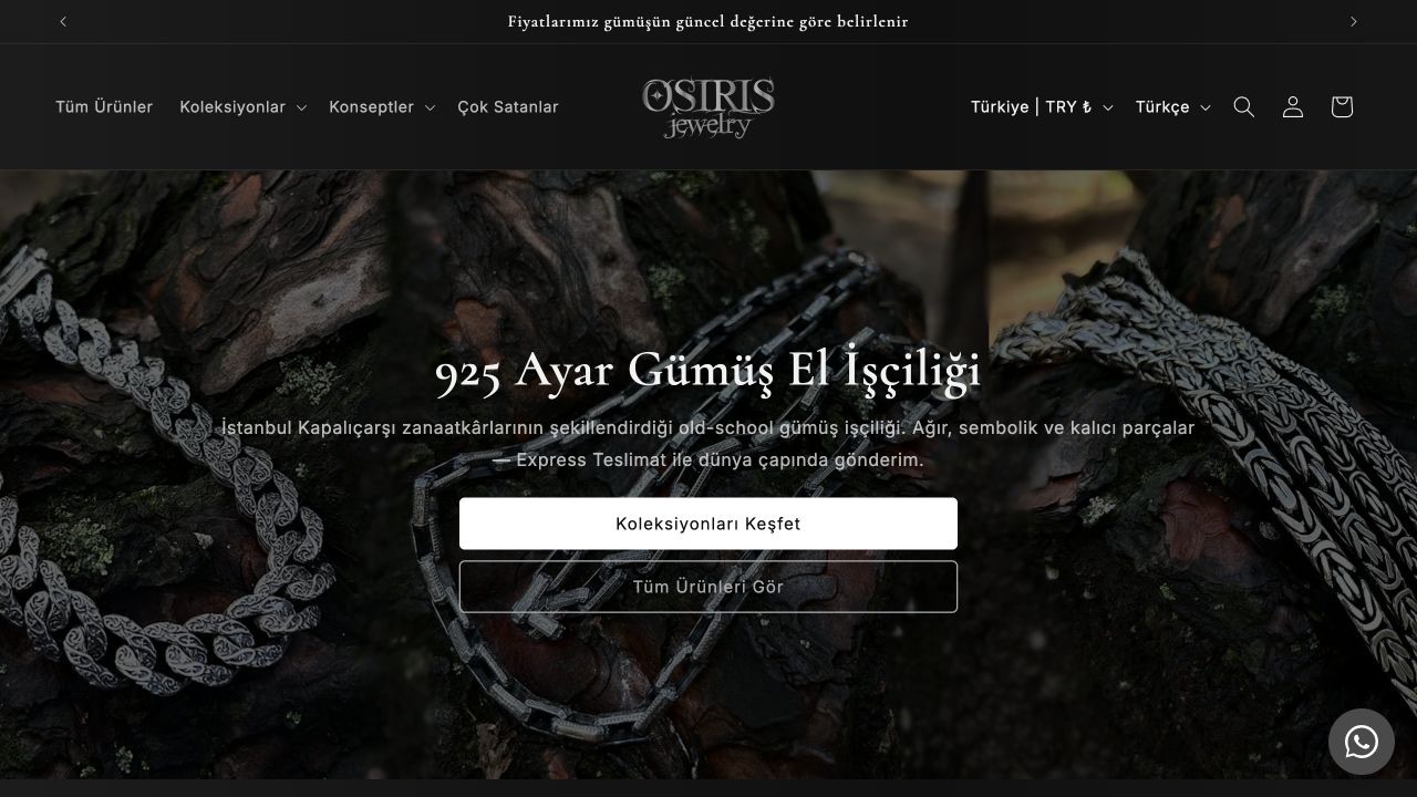 osirisjewelry.com sitesinin gerçek web görünümü, Ekim 2026